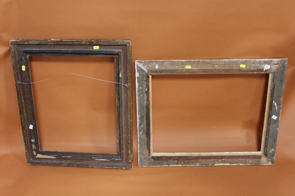 TWO 19TH CENTURY GILT PICTURE FRAMES - REBATE SIZES - 54CM X 43CM AND 43CM X 57CM - Image 4 of 4