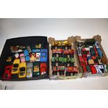 A COLLECTION OF VINTAGE AND MODERN TOY CARS (THREE BOXES)