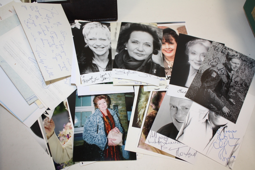 A COLLECTION OF AUTOGRAPHS OF MOSTLY BRITISH TV STARS BOTH LOOSE AND IN ALBUMS TO INCLUDE CRAIG - Image 2 of 3