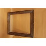 A 19TH CENTURY ROSEWOOD PICTURE FRAME REBATE 80CM X 66CM