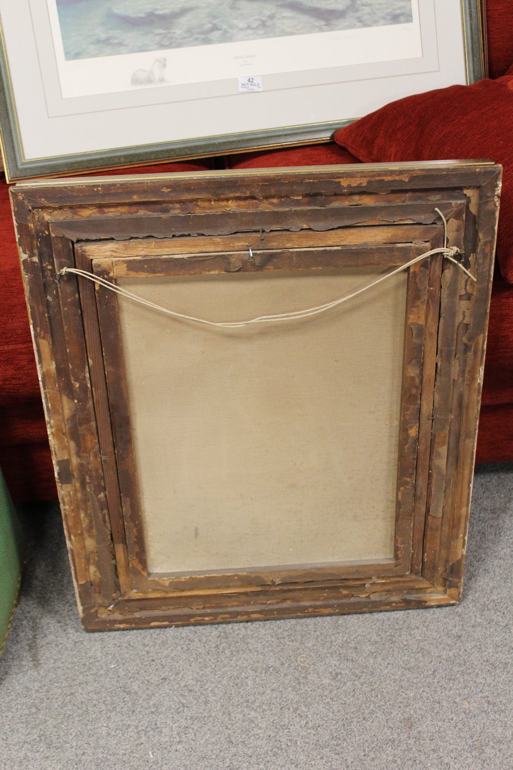 A FRAMED AND GLAZED OIL OVER PRINT OF A MASONIC GENTLEMAN - Image 3 of 3