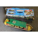 A SYLVANIAN FAMILIES CANAL BOAT WITH ORIGINAL BOX ( BOX A/F)
