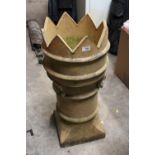 A LARGE CERAMIC CHIMNEY TOPPER H-80 CM APPROX