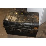 A METAL CHEST A/F H-61CM X W-40 CM APPROX