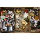 TEN BOXES OF ASSORTED HOUSEHOLD CERAMICS AND SUNDRIES ETC.
