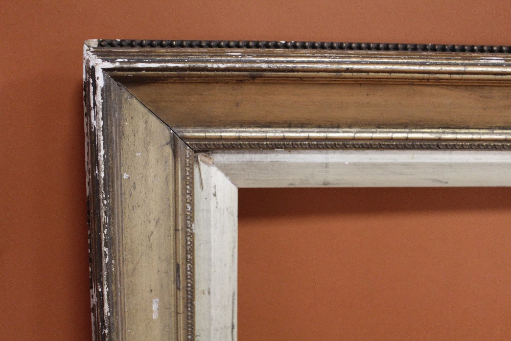 A 19TH CENTURY GILT PICTURE FRAME WITH GOLD SLIP - SLIP REBATE 77CM X 62CM FRAME REBATE - 83CM X - Image 2 of 3