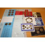 A COLLECTION OF COIN PROOF SETS ETC