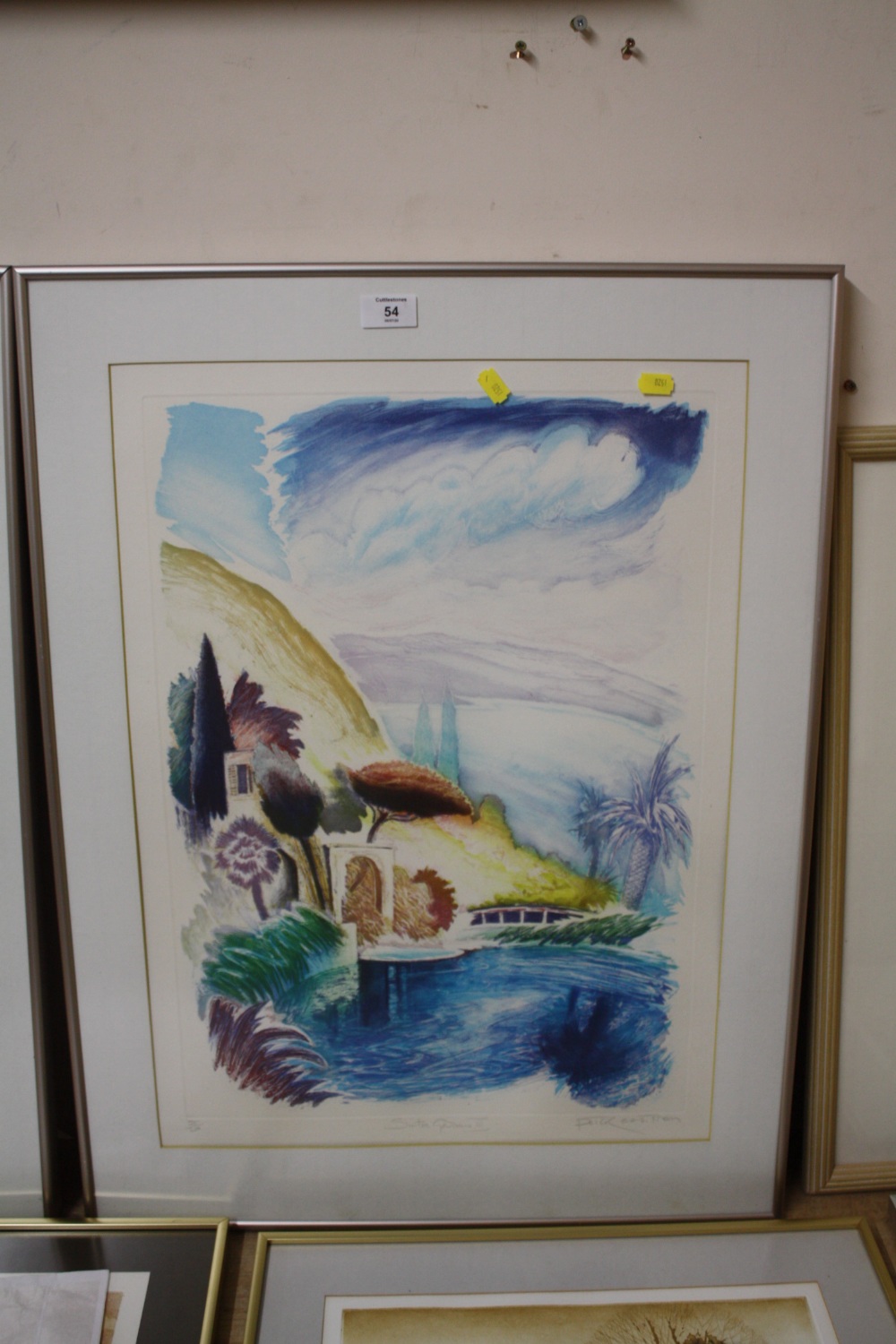 P EASTHAM - A SERIGRAPH PRINT ENTITLED 'SINTRA GARDENS III' 55/250 - SIZE - 76.5CM X 58CM - Image 2 of 3