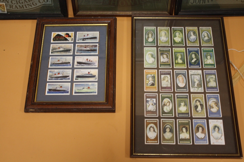 A COLLECTION OF FRAMED AND GLAZED CIGARETTE CARDS - Image 3 of 3