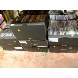 SEVEN TRAYS OF ASSORTED DVDS