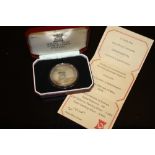 A BOXED POBJOY MINT CONCORDE INTEREST SILVER CROWN MEDAL