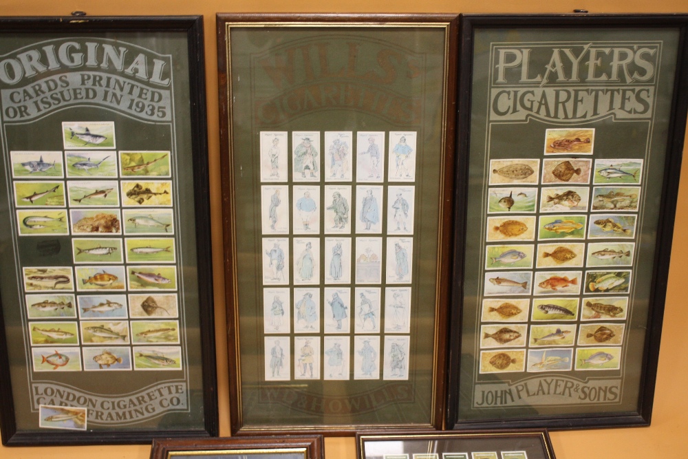 A COLLECTION OF FRAMED AND GLAZED CIGARETTE CARDS - Image 2 of 3