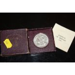 A FESTIVAL OF BRITAIN FIVE SHILLINGS COIN IN ORIGINAL BOX