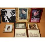 A COLLECTION OF PRINTS TO INCLUDE GILT FRAMED EXAMPLES (8)