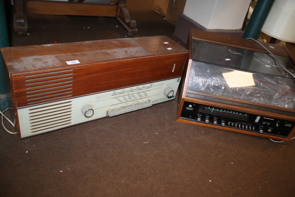 A VINTAGE UNITRA K101 RADIO TOGETHER WITH A DYNATRON