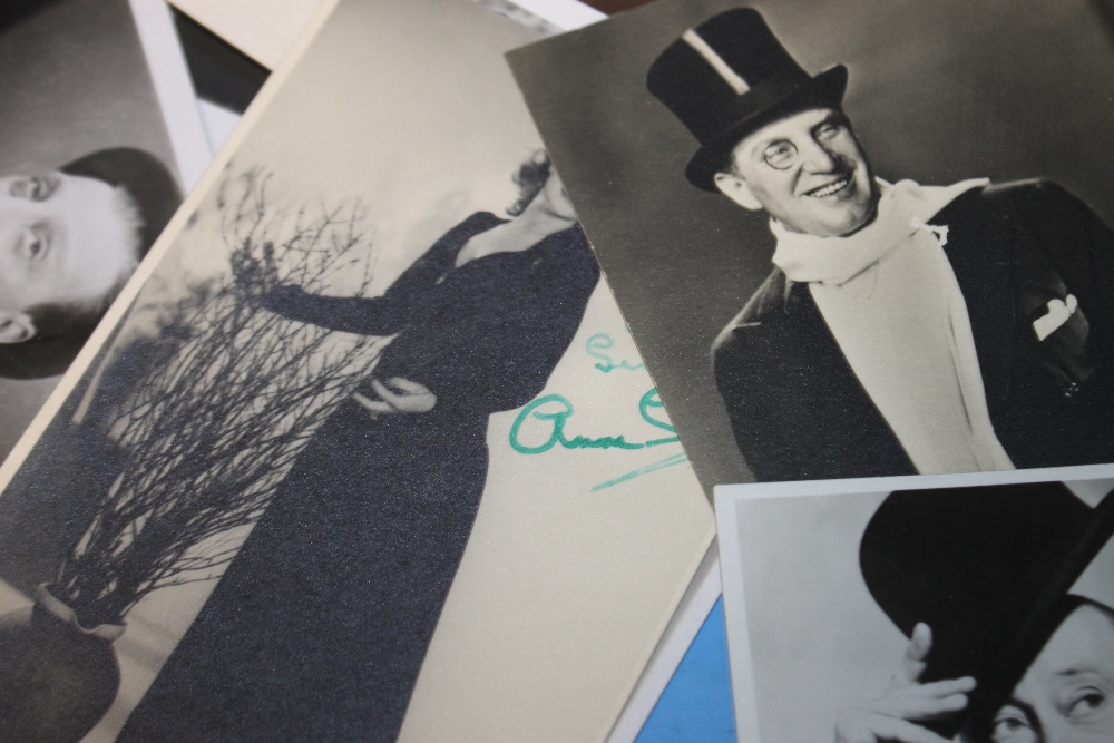 A COLLECTION OF SIGNED 20TH CENTURY PHOTOGRAPHS OF MUSIC HALL AND OTHER STAGE STARS to include - Image 5 of 5