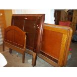 TWO LARGE ANTIQUE HEADBOARDS A/F