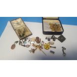 A SELECTION OF COSTUME AND OTHER JEWELLERY, to include nice clip on earrings in a Hemming & Co. of