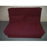 A MODERN SOFA BED IN CHENILLE FABRIC