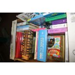 A BOX OF ASSORTED BOOKS TO INCLUDE GENERAL KNOWLEDGE