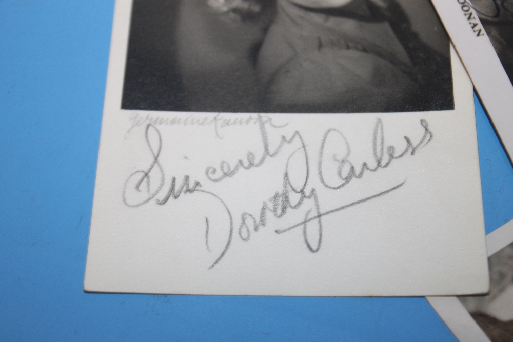 A COLLECTION OF SIGNED 20TH CENTURY PHOTOGRAPHS OF MUSIC HALL AND OTHER STAGE STARS to include - Image 2 of 5