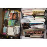 A BOX & TRAY OF RAILWAY INTEREST BOOKS & MAGAZINES