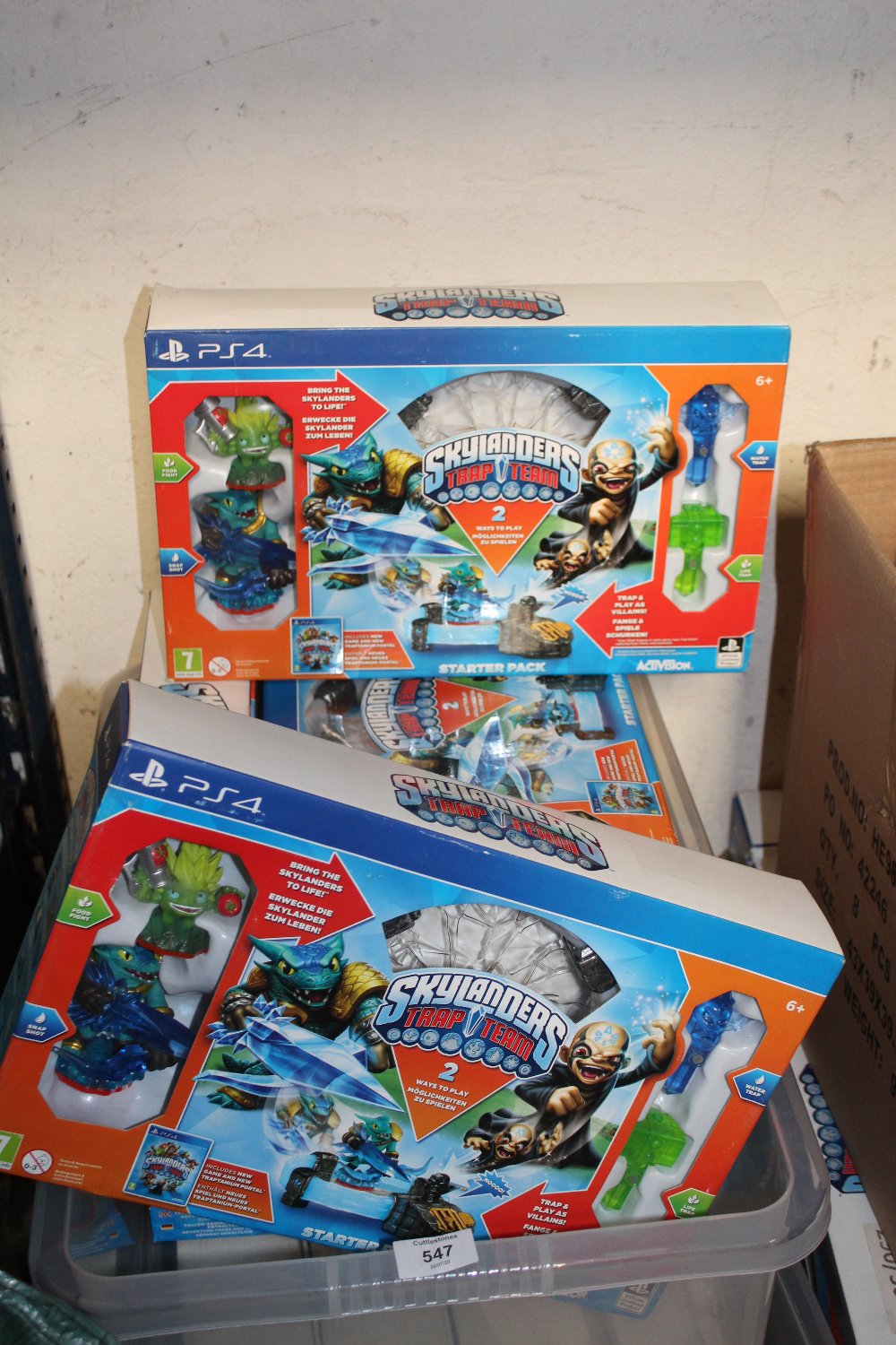 TWO BOXES OF CHILDRENS TOYS - SKYLANDERS