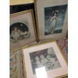 THREE FRAMED AND GLAZED CLASSICAL FIGURATIVE PRINTS