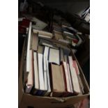 FIVE BOXES OF VINTAGE BOOKS