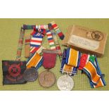 A COLLECTION OF MEDALS & RIBBONS