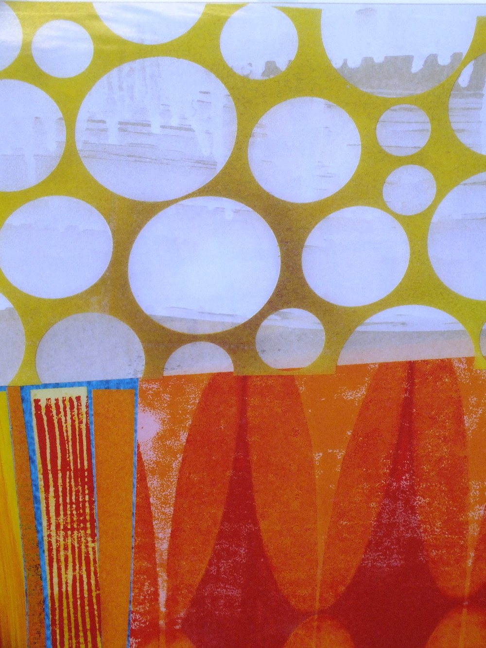 KING & McGAW FRAMED AND GLAZED MODERN PRINT, ABRACADABRA (DETAIL ) BY REX RAY - OVERALL 93 CM X 92.5 - Image 2 of 2