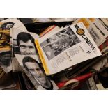 A COLLECTION OF VINTAGE WOLVERHAMPTON WANDERERS FOOTBALL PROGRAMMES TO INCLUDE 1960S /70S EXAMPLES