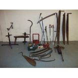 A SELECTION OF VINTAGE TOOLS ETC.