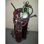 A GAS WELDING SET WITH TROLLEY
