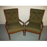 TWO PARKER KNOLL EASY CHAIRS