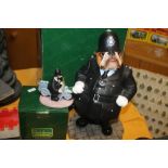 A LARGE ROBERT HARROP POLICEMAN BULLDOG TOGETHER WITH A ROBERT HARROP CAMBERWICK GREEN POLICEMAN (