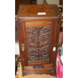 AN OAK SMOKER'S CABINET