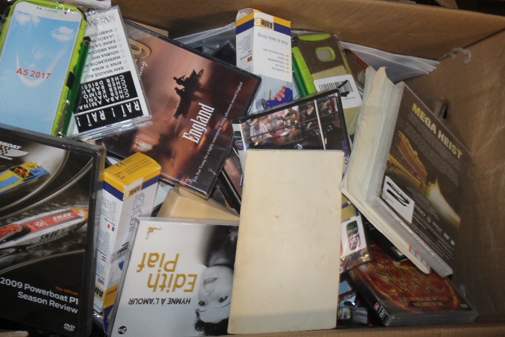 THREE BOXES OF NEW ITEMS TO INCLUDE CDS, DVDS, PHONE CASES ETC. - Image 2 of 4