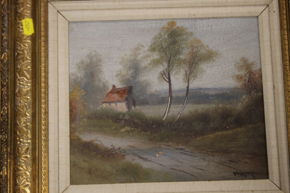 THREE FRAMED OILS OF RURAL SCENES - Image 2 of 4