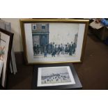 TWO FRAMED AND GLAZED LOWRY PRINTS