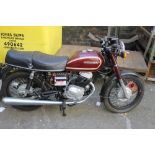 A HONDA MOTORBIKE, RED, 1985, 198cc, C986MAU