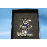 A BOXED GALWAY CRYSTAL GLASS BEAR