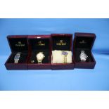 FOUR BOXED OSKAR EMIL WRISTWATCHES (4)