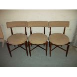 THREE VINTAGE DINING CHAIRS