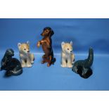 A COLLECTION OF CERAMIC ANIMALS TO INCLUDE POOLE