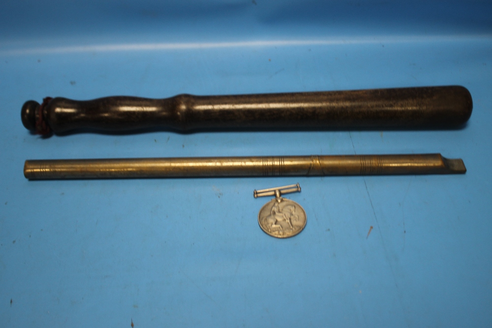 A TRUNCHEON, A WHISTLE AND A WWI MEDAL