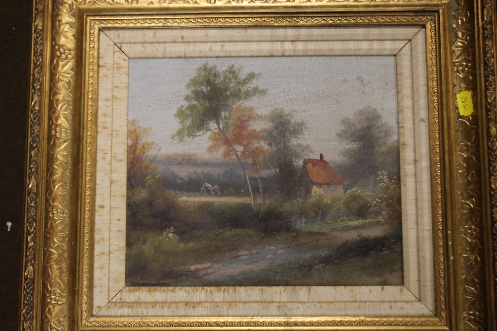 THREE FRAMED OILS OF RURAL SCENES - Image 3 of 4