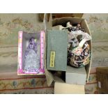 A COLLECTION OF BOXED AND UNBOXED DOLLS TO INCLUDE A WIND UP MUSICAL ANNA DOLL' ORIENTAL EXAMPLES