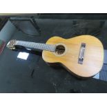 A VINTAGE HOKADA CHILD SIZE ACOUSTIC GUITAR A/F