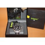 A MENS TRASER H3 NAVIGATOR MILITARY STYLE WRISTWATCH WITH BOX - NO PAPERS